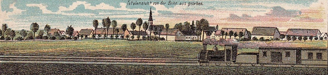 widok wsi Baudach z ok. 1900 roku