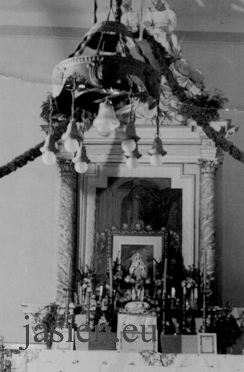 Jabloniec oltarz z obrazem ostatnia wieczerza