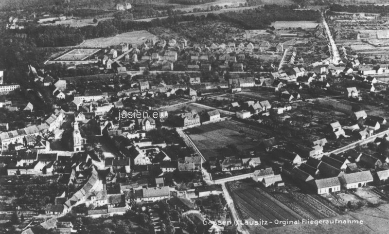 widok miasta Gassen z roku 1939