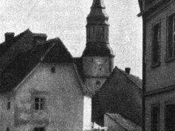Nieistniejąca zabudowa na rogu obecnych ulic XX lecia, JPII i Piątkowskiego, Zentralblatt der Bauverwaltung str.118, 01.03.1913